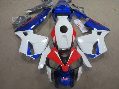 2005-2006 White Red Blue HRC Honda CBR600RR Bike Fairings