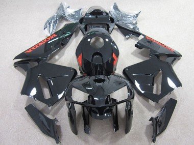 2005-2006 Black with Red Honda CBR600RR Motorcycle Fairings