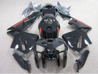 2005-2006 Black with Red Honda CBR600RR Motorcycle Fairings