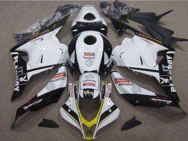 2009-2012 White Yellow Glossy Black Rizoma Playboy Honda CBR600RR Motorcycle Fairings
