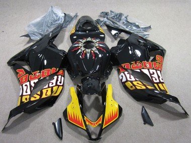 2009-2012 Yellow Glossy Black Red Rossi Honda CBR600RR Motorcycle Fairings