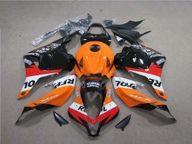 2009-2012 Orange White Red Glossy Black Repsol Honda CBR600RR Abs Fairings