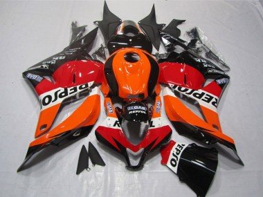 2009-2012 Orange White Red Glossy Black Repsol Honda CBR600RR Motorcycle Plastics