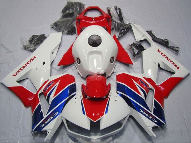 2013-2023 White Red Blue HRC Honda CBR600RR Bike Fairings