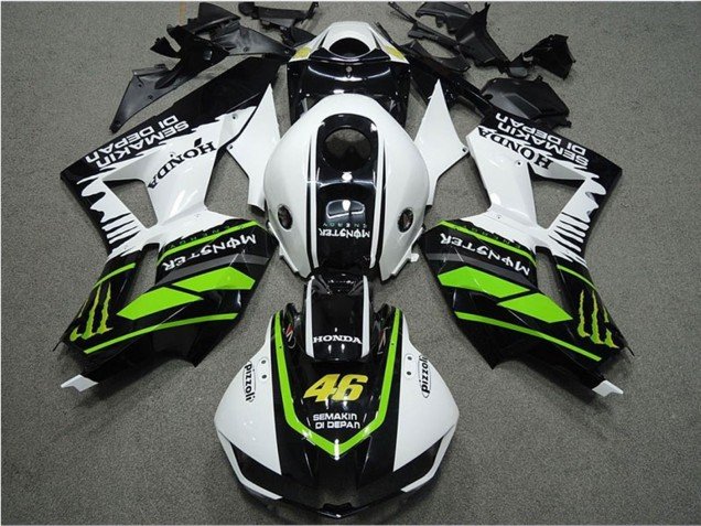 2013-2023 White Green Glossy Black Semakin Didepan Monster Honda CBR600RR Motorcycle Fairings