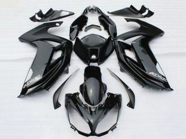 2012-2014 Glossy Black with Decal Kawasaki ER6F Motorcycle Fairings