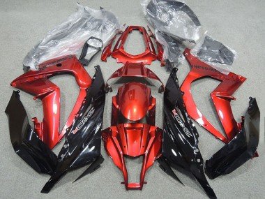 2011-2015 Red Glossy Black Kawasaki ZX10R Motorcycle Fairing
