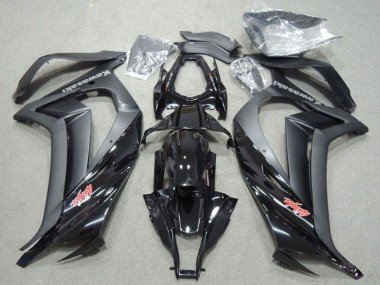 2011-2015 Glossy Black Matte Black Red Ninja Kawasaki ZX10R Motorcycle Fairings