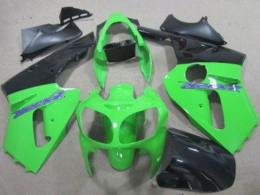 2000-2001 Green Matte Black Blue Kawasaki ZX12R Motorcycle Fairings