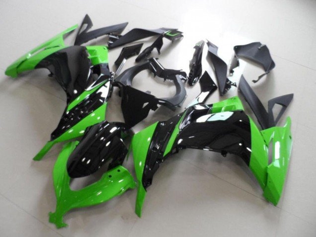 2013-2018 Green Glossy Black Kawasaki ZX300R Motorcycle Fairing
