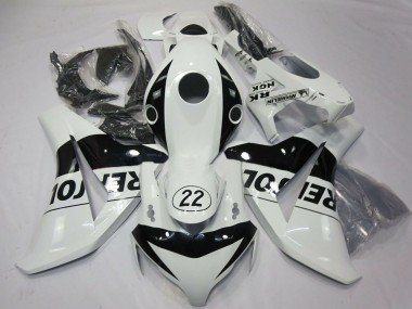2008-2011 White Glossy Black Repsol 22 Honda CBR1000RR Motorcycle Fairings