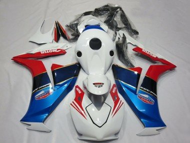 2012-2016 White Red Blue Motul Honda CBR1000RR Motorcycle Fairings