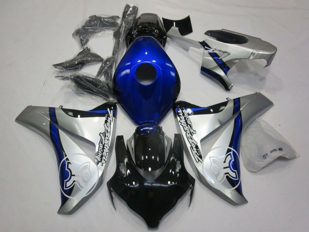 2006-2007 Silver Blue Glossy Black TBR Honda CBR1000RR Motorcycle Fairings