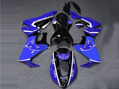 2017-2023 Blue White Glossy Black Bull Honda CBR1000RR Motorcycle Fairings