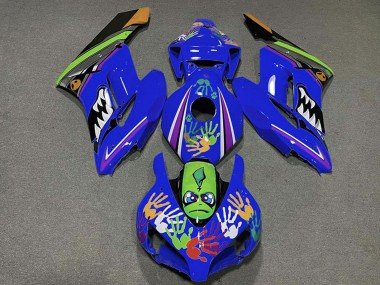 2004-2005 Blue Green Orange Black Shark Honda CBR1000RR Motorcycle Fairings