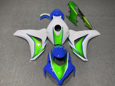 2008-2011 White Green Blue Honda CBR1000RR Motorcycle Fairings