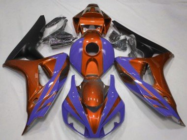 2006-2007 Orange Blue Matte Black Honda CBR1000RR Motorcycle Fairings