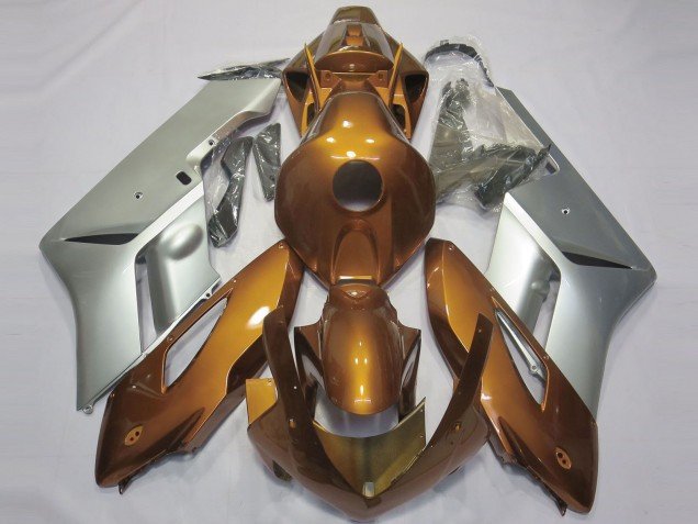 2004-2005 Silver Gold Honda CBR1000RR Motorcycle Fairings