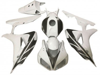2006-2007 White Black Stripe Honda CBR1000RR Motorcycle Fairings