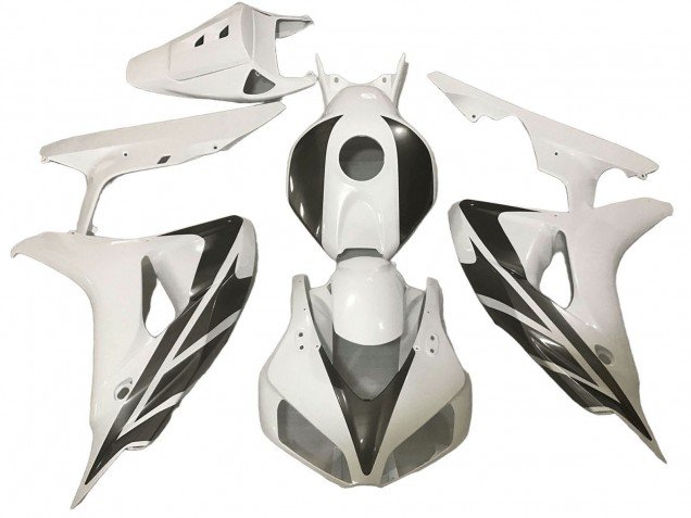 2006-2007 White Black Stripe Honda CBR1000RR Motorcycle Fairings