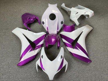 2008-2011 White Purple Honda CBR1000RR Motorcycle Fairings