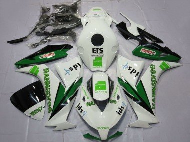 2012-2016 White Green Glossy Black Hannspree Castrol Honda CBR1000RR Motorcycle Fairings