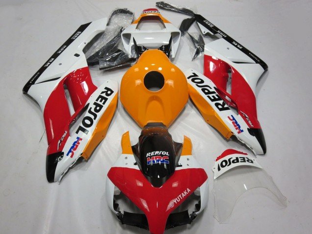 2004-2005 White Orange Red Glossy Black Repsol HRC Honda CBR1000RR Motorcycle Fairing