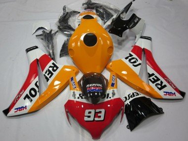 2008-2011 Orange White Red Glossy Black Repsol 93 Honda CBR1000RR Motorcycle Fairings