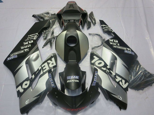 2004-2005 Silver Grey Matte Black Repsol Honda CBR1000RR Motorcycle Fairings
