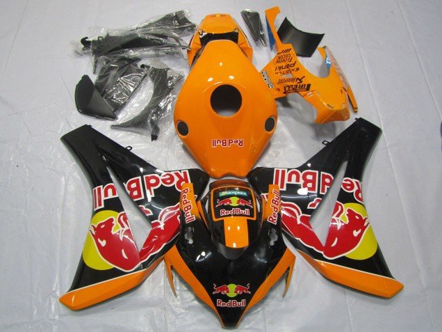 2008-2011 Orange Yellow Glossy Black Red Bull Honda CBR1000RR Motorcycle Fairings