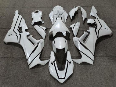 2017-2023 Pearl White Black Lining Honda CBR1000RR Motorcycle Fairings