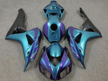 2006-2007 Purple Emerald Matte Black Honda CBR1000RR Motorcycle Fairings