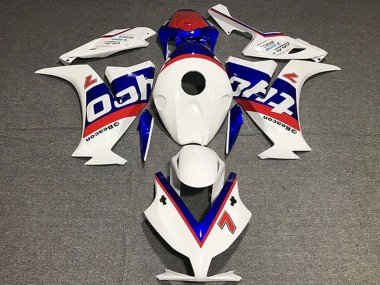 2012-2016 White Red Blue Tyco Honda CBR1000RR Motorcycle Fairings