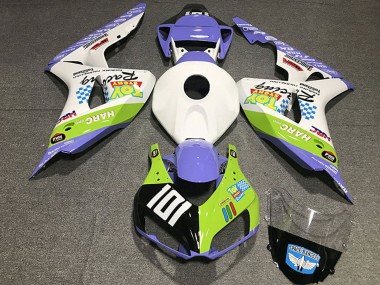 2006-2007 White Blue Green Glossy Black Toy Story Honda CBR1000RR Motorcycle Fairings