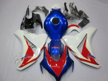 2008-2011 White Blue Red HRC Honda CBR1000RR Motorcycle Fairings