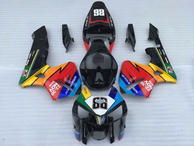 2005-2006 Black and Red 86 Honda CBR600RR Motorcycle Fairings