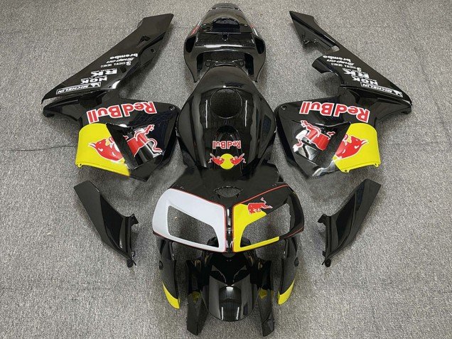 2005-2006 Black Yellow White Red Bull Honda CBR600RR Motorcycle Fairings