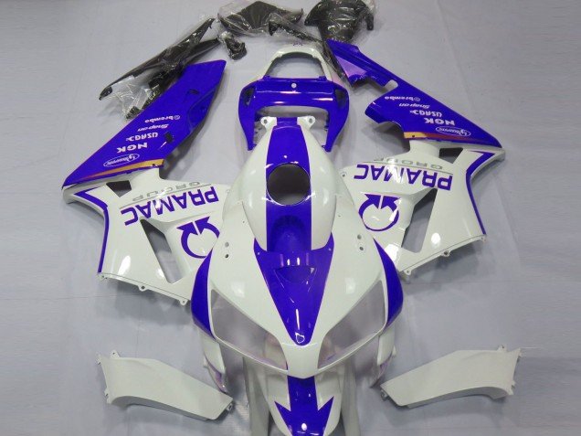 2005-2006 White Blue Pramac Honda CBR600RR Motorcycle Fairings