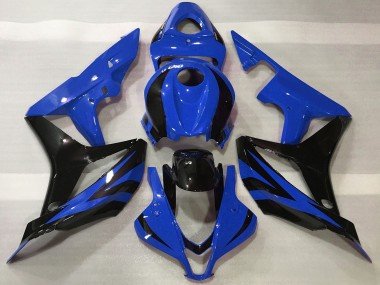 2007-2008 Blue Glossy Black OEM Style Honda CBR600RR Motorcycle Fairings