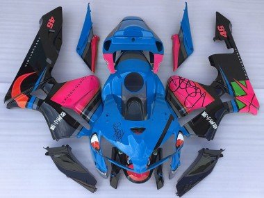 2005-2006 Blue Shark Pink Honda CBR600RR Motorcycle Fairings