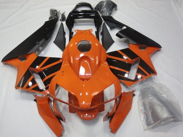 2003-2004 Orange Glossy Black OEM Style Honda CBR600RR Motorcycle Fairings