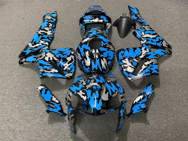 2005-2006 Camouflage Blue Honda CBR600RR Motorcycle Fairings