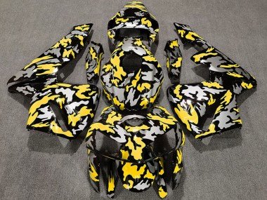 2005-2006 Camouflage Yellow Honda CBR600RR Motorcycle Fairings