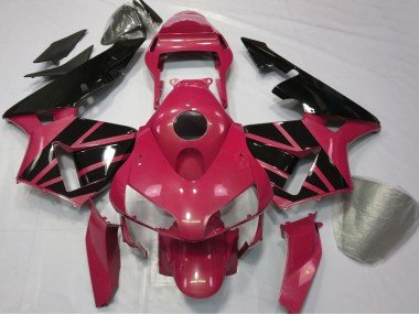 2003-2004 Red Glossy Black Stripe Honda CBR600RR Motorcycle Fairings