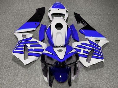 2005-2006 White Blue Wings Honda CBR600RR Motorcycle Fairings