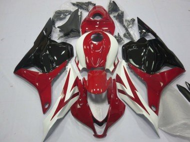 2009-2012 White Red Glossy Black OEM Style Honda CBR600RR Motorcycle Fairings