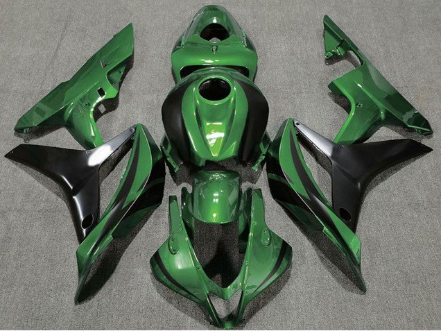 2007-2008 Green Glossy Black OEM Style Honda CBR600RR Motorcycle Fairings