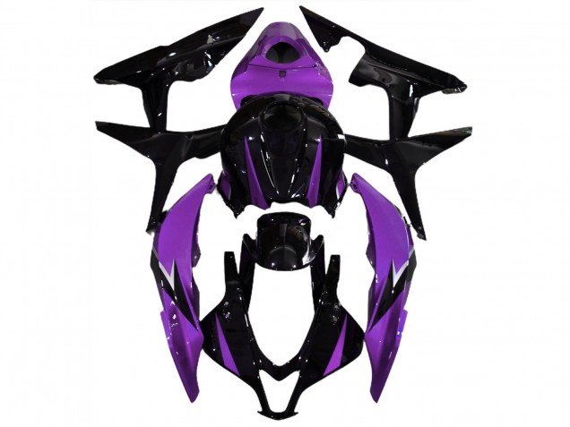 2007-2008 Purple Glossy Black Honda CBR600RR Motorcycle Fairings