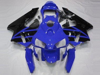 2003-2004 Blue Glossy Black Stripe Honda CBR600RR Motorcycle Fairings