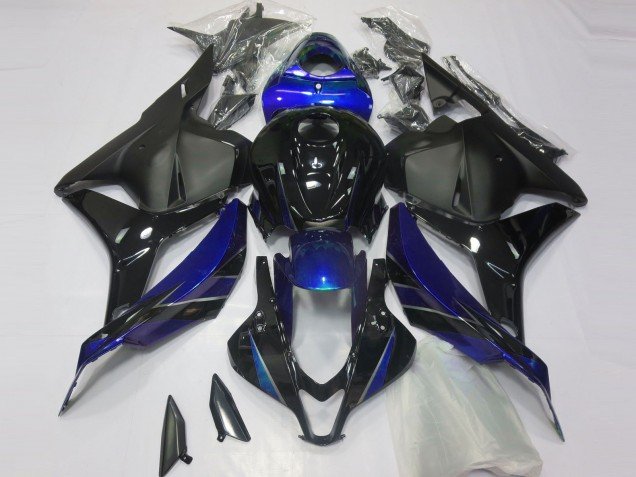 2009-2012 Blue Glossy Black Matte Black Honda CBR600RR Motorcycle Fairing